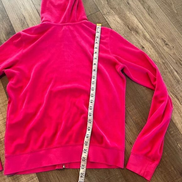 Y2K juicy couture velvet velour Barbie pink tracksuit top size XL bottom size m - Picture 5 of 14
